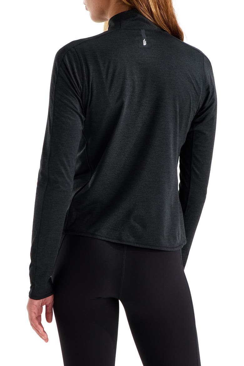 Jaida FlashDry-XD Quarter-Zip Performance Top, Alternate, color, TNF BLACK DARK HEATHER