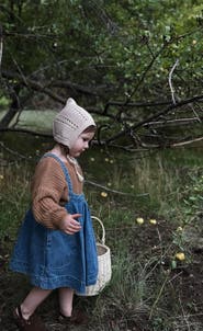 The Simple Folk The Oversized Denim Pinafore Kids