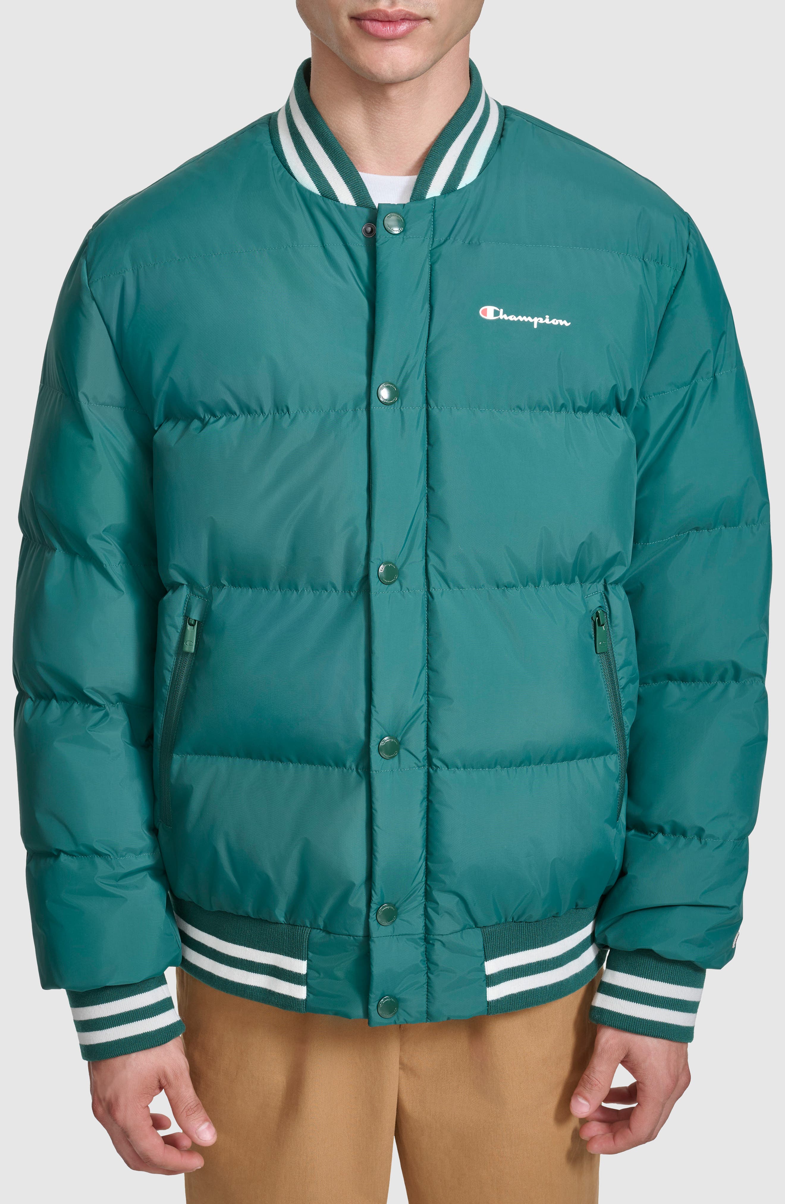 Champion Varsity Quilted Bomber Jacket
