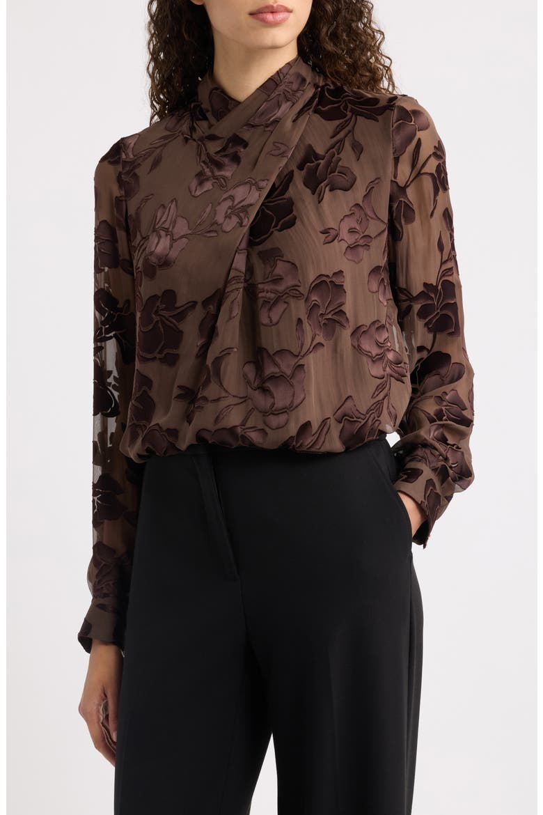 Tiffany Blouse, Main, color, RAPSODY BROWN