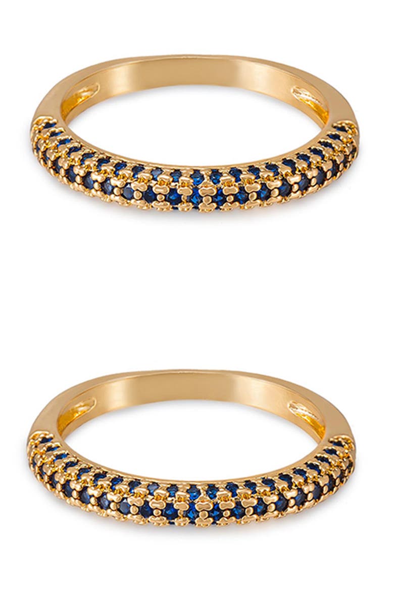 Ettika Simple Sparkle Set of 2 Rings, Main, color,