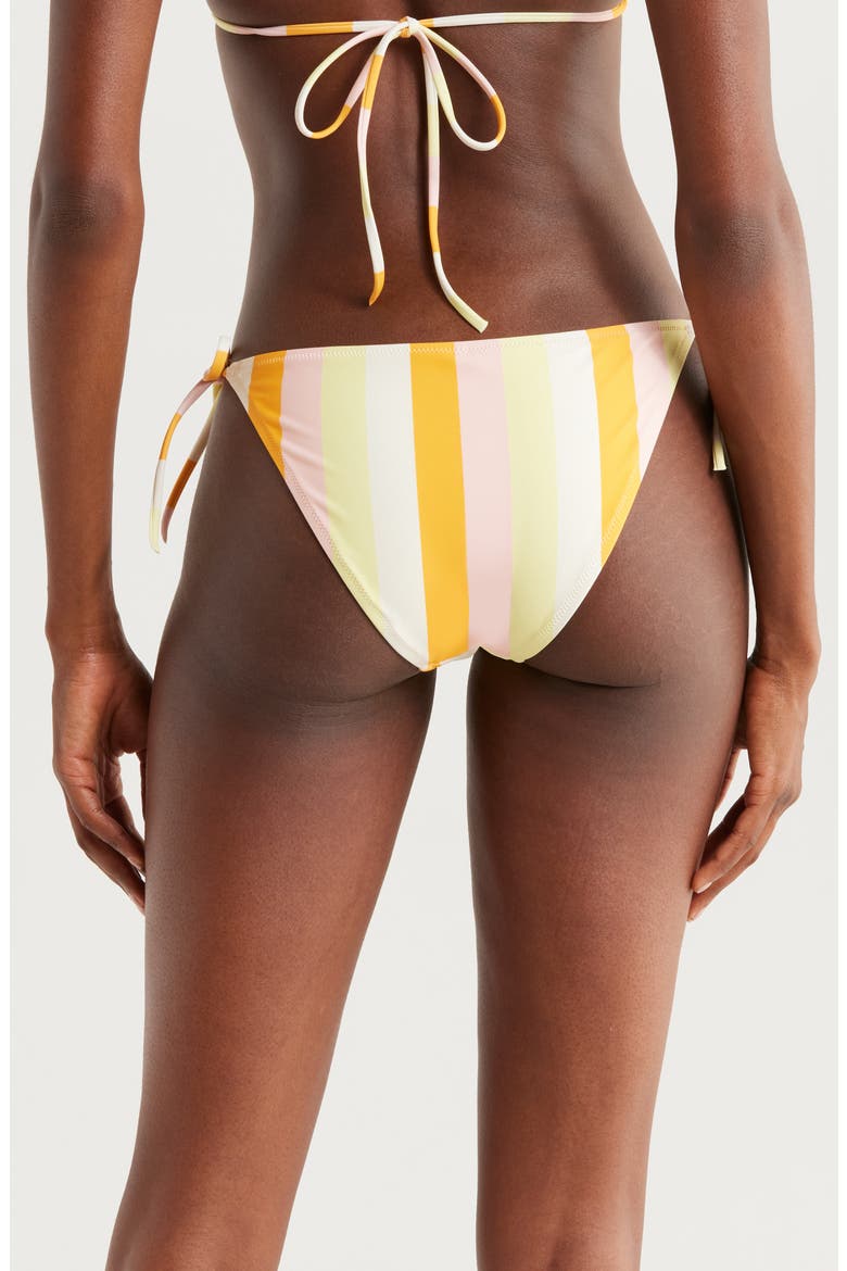 The Iris Side Tie Bikini Bottoms, Alternate, color, SOLEIL STRIPE