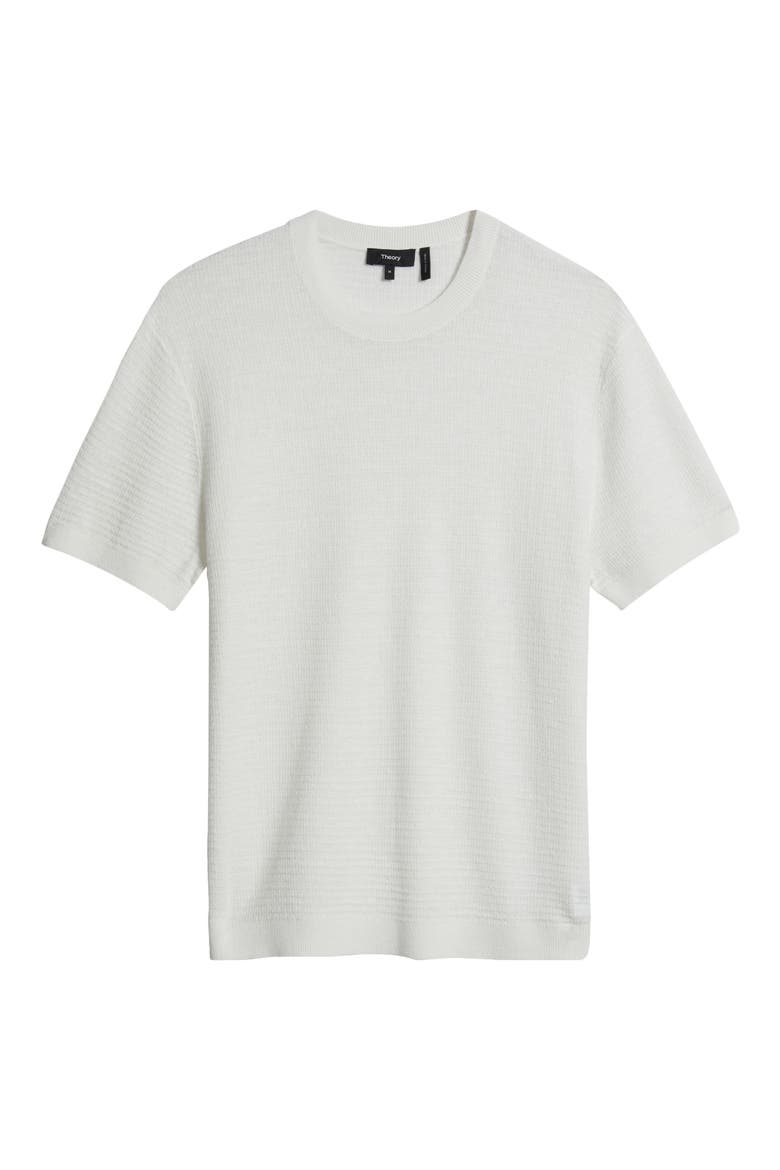Kolben Pacific Short Sleeve Textured Knit Sweater, Alternate, color, WINTER IVORY