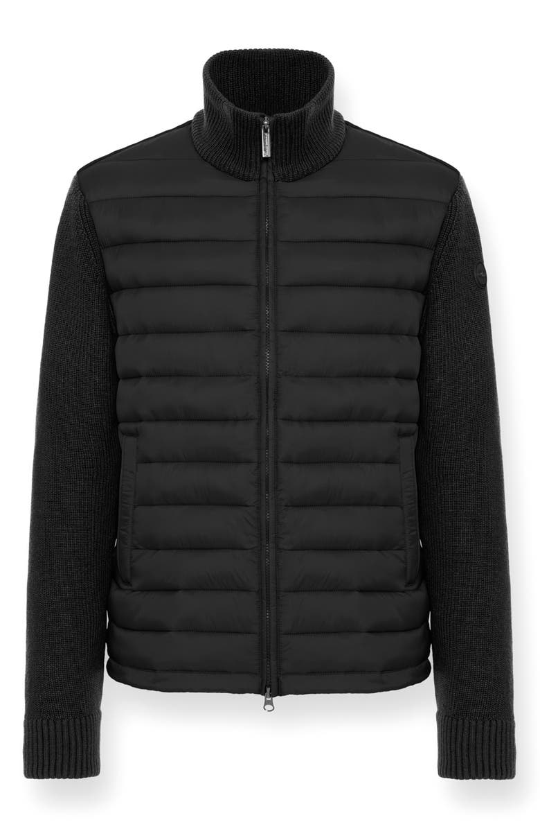 COLMAR Legacies Water Resistant Mixed Media Jacket, Alternate, color, Black