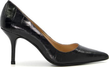 Dune London Bold Croc Embossed Pointed Toe Pump (Women) Nordstrom