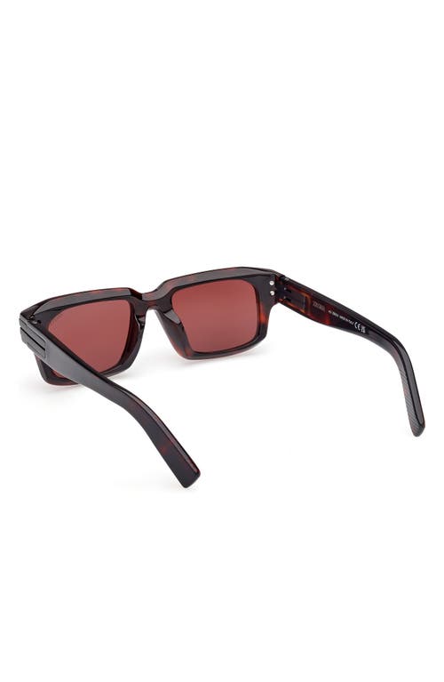 ZEGNA ZEGNA 51MM RECTANGULAR SUNGLASSES