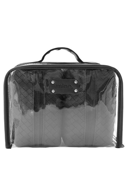 Mytagalongs Flaunt Set Of 3 Cosmetic Bags In Black