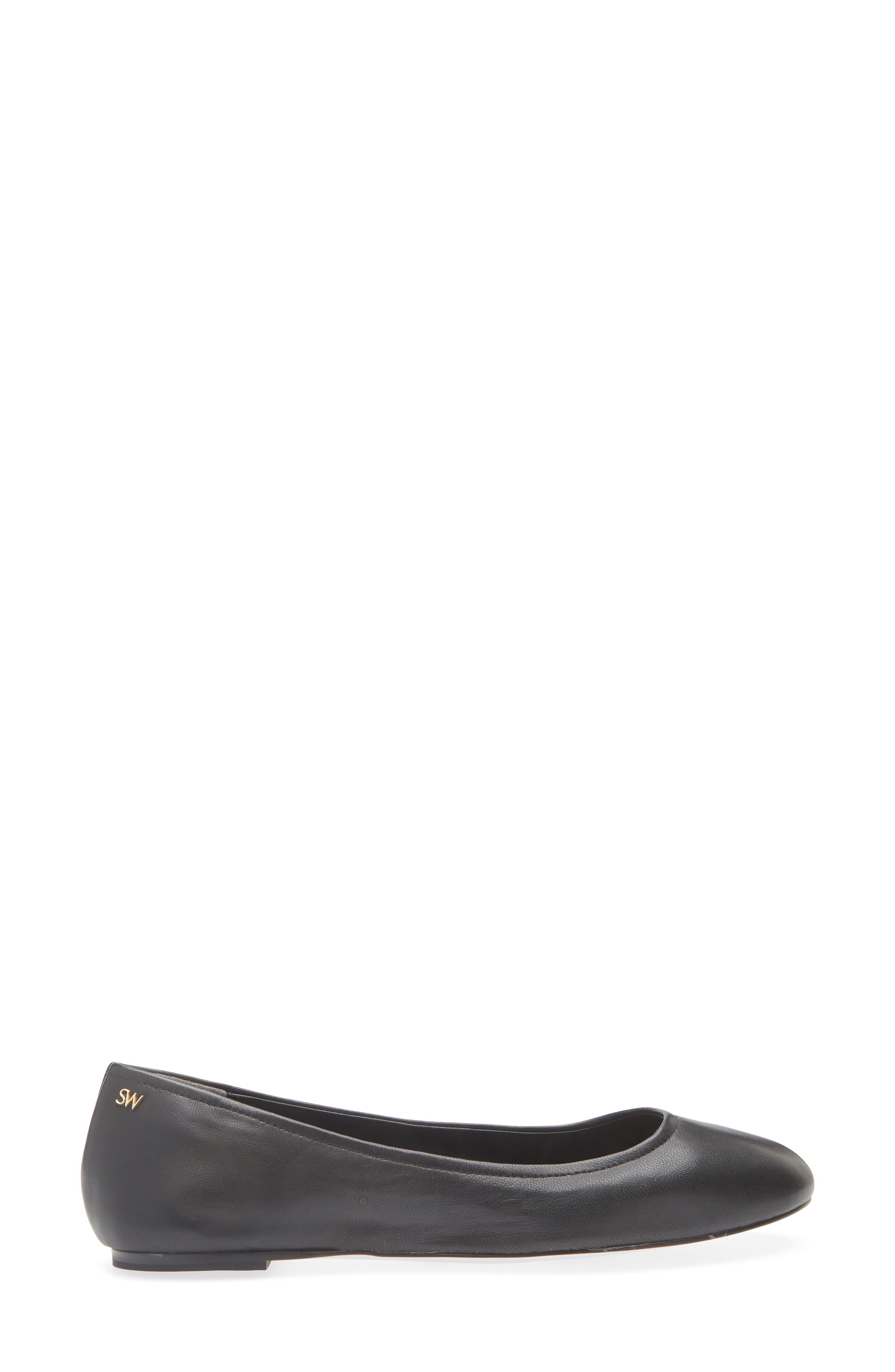 Stuart Weitzman Nadine Ballet Flat, Alternate, color, Black