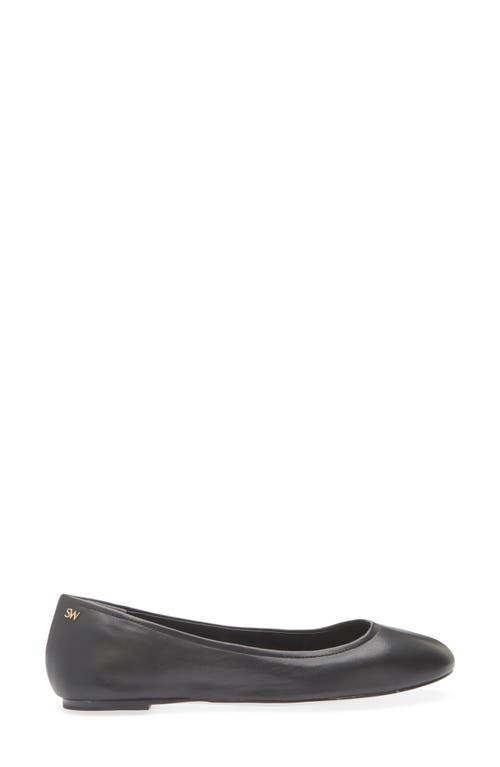 Stuart Weitzman Nadine Ballet Flat In Black