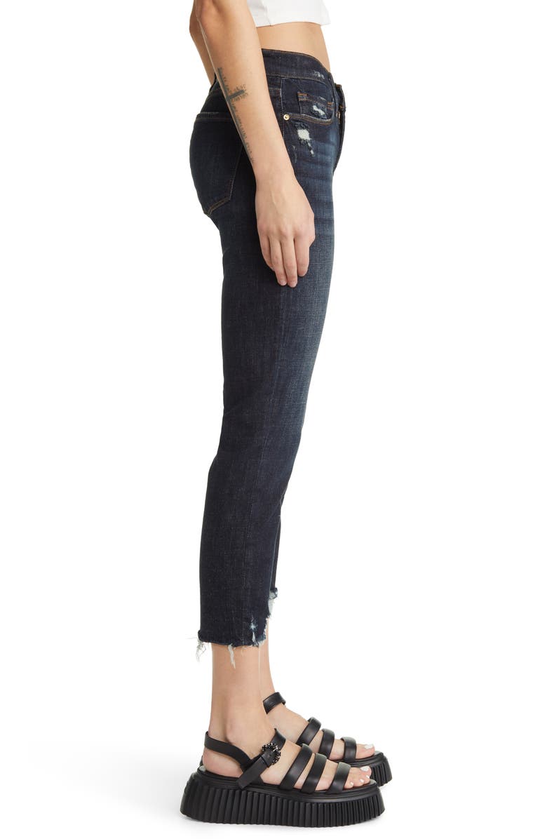 FRAME Le Garcon Chewed Hem Crop Boyfriend Jeans, Alternate, color, 