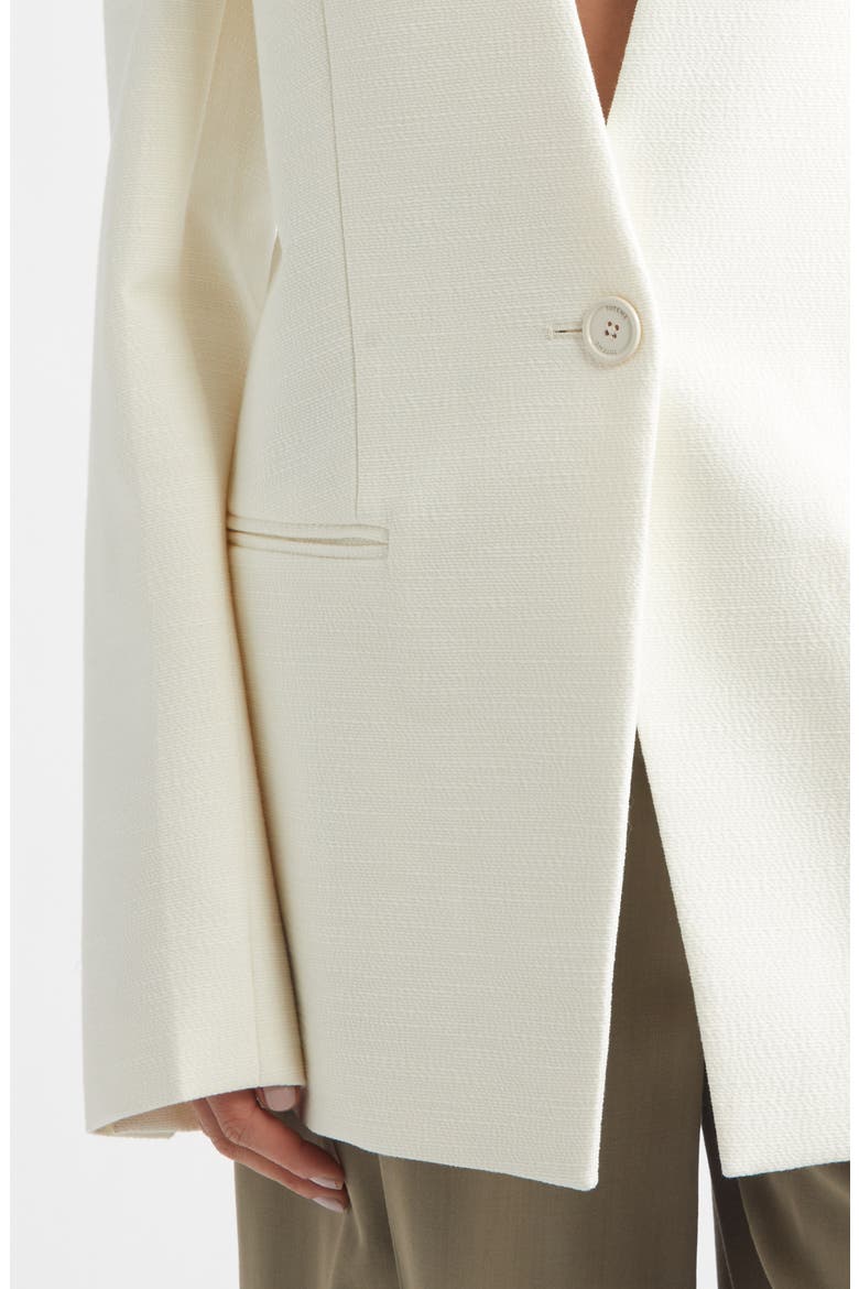 Basket Weave Blazer, Alternate, color, ECRU