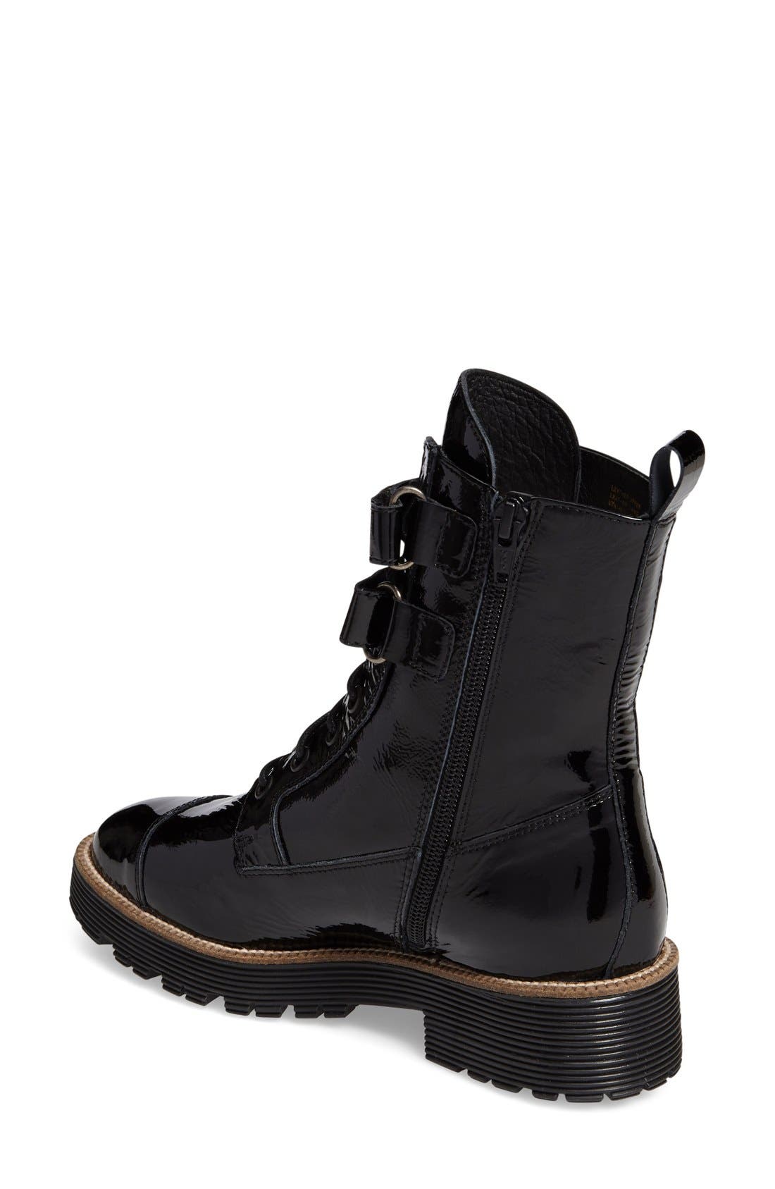 Shellys London Tyra Combat Boot, Alternate, color, 
