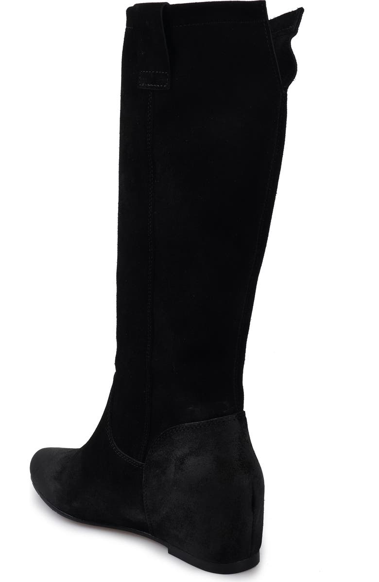 ZIGI Brindle Hidden Wedge Boot, Alternate, color, Black Suede