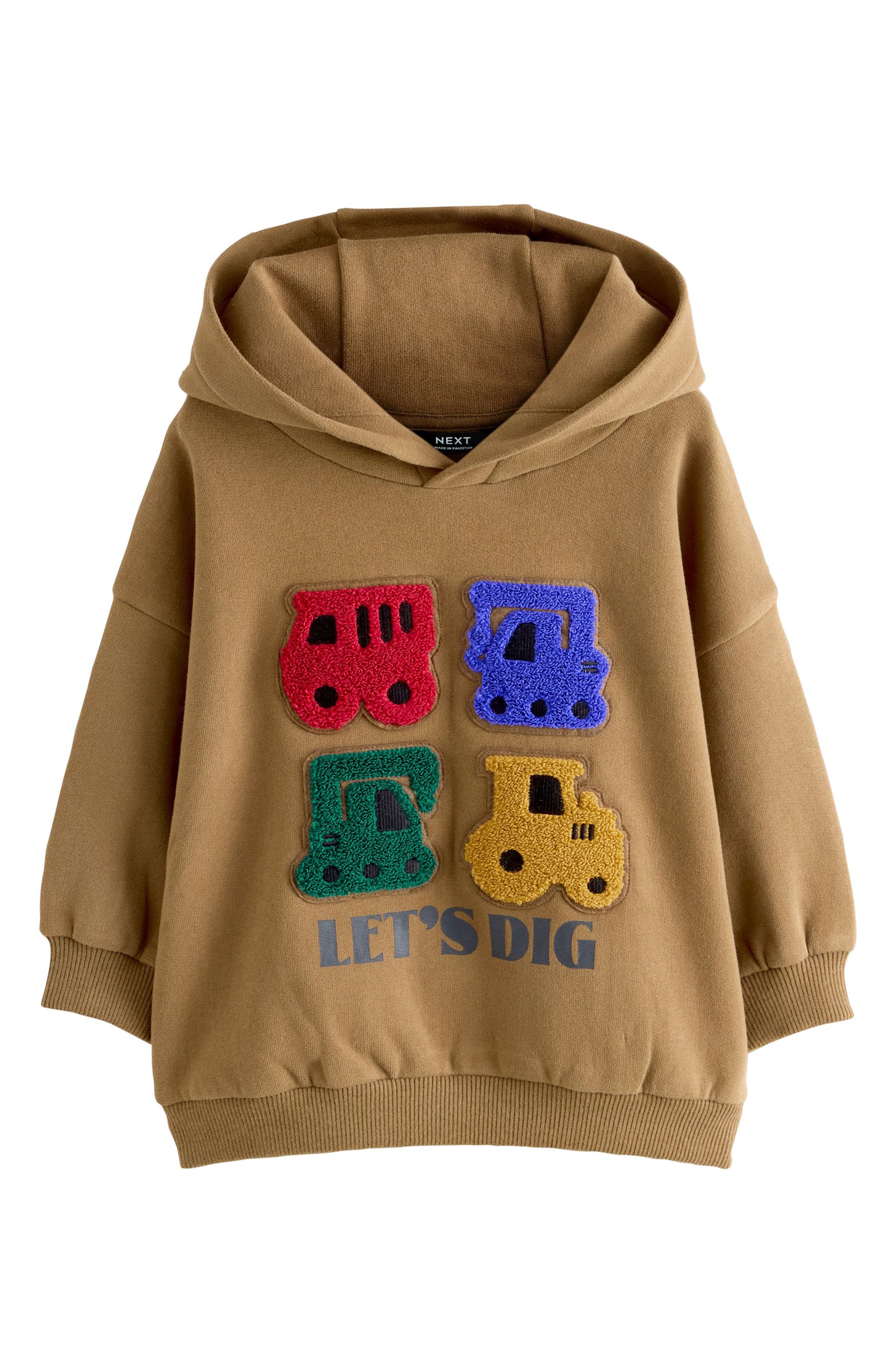 NEXT Kids' Let's Dig Appliqué Hoodie