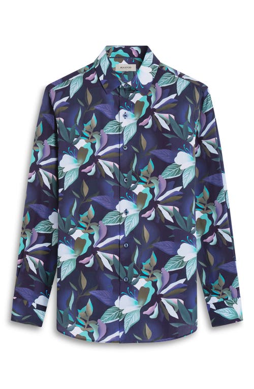 Bugatchi Julian Shaped Fit Button-up Shirt In Blue