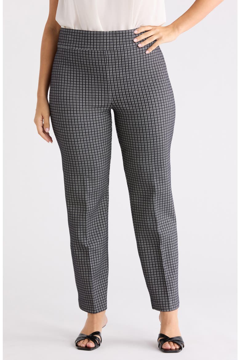 Slim Ponte Knit Pants, Main, color, MINI COLLIER
