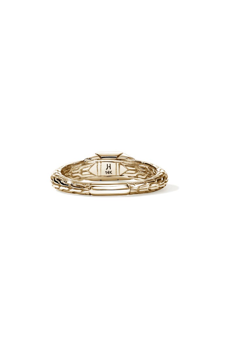 John Hardy Icon Stud Ring with Pavé Diamonds, Alternate, color, Gold