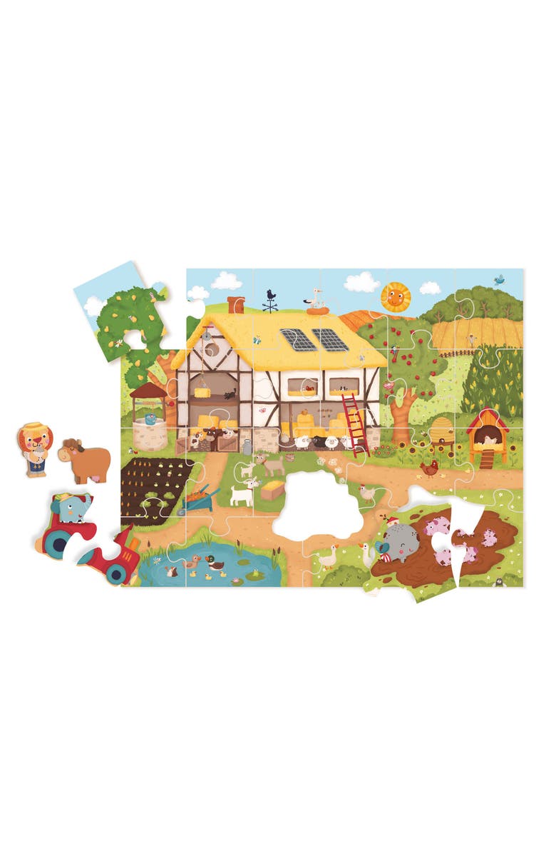 Bababoo and friends<sup>®</sup> Happy Farm Activity Story Puzzle, Main, color, Multi / Yellow