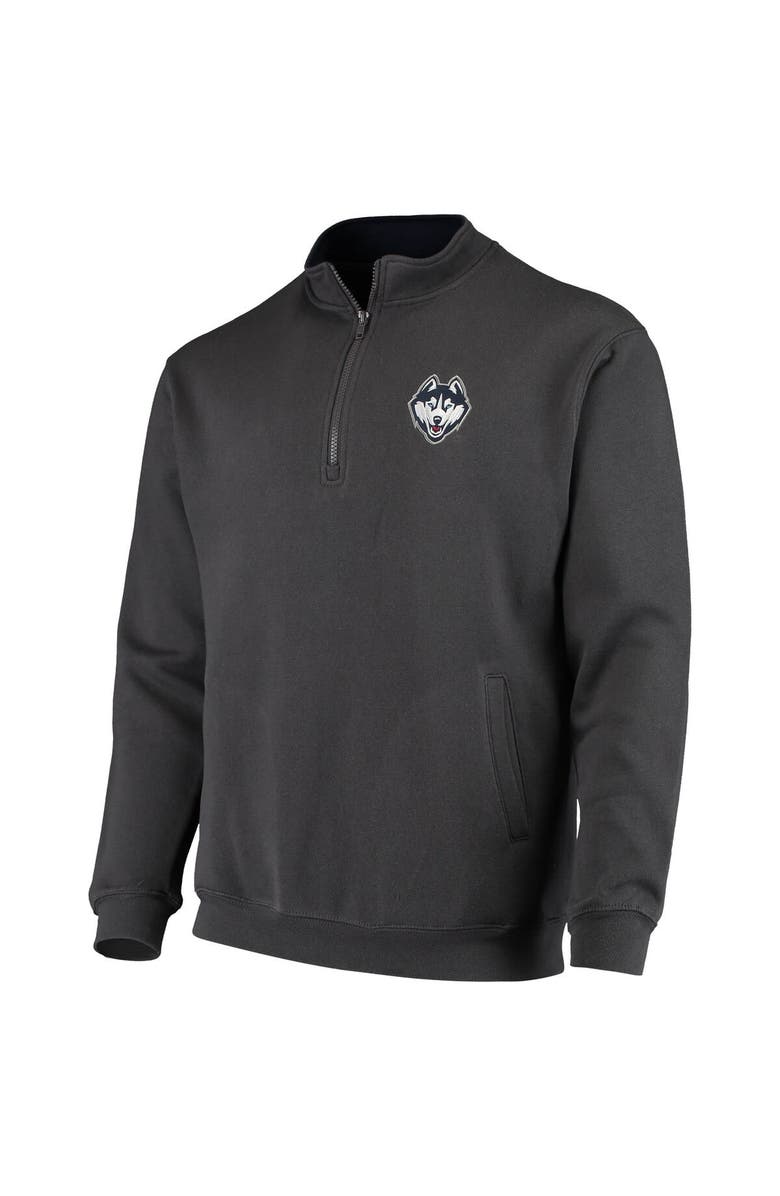 COLOSSEUM Men's Colosseum Charcoal UConn Huskies Tortugas Logo Quarter-Zip Jacket, Alternate, color, Charcoal