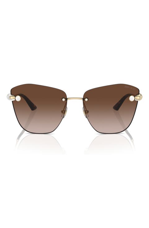 59mm Gradient Butterfly Sunglasses