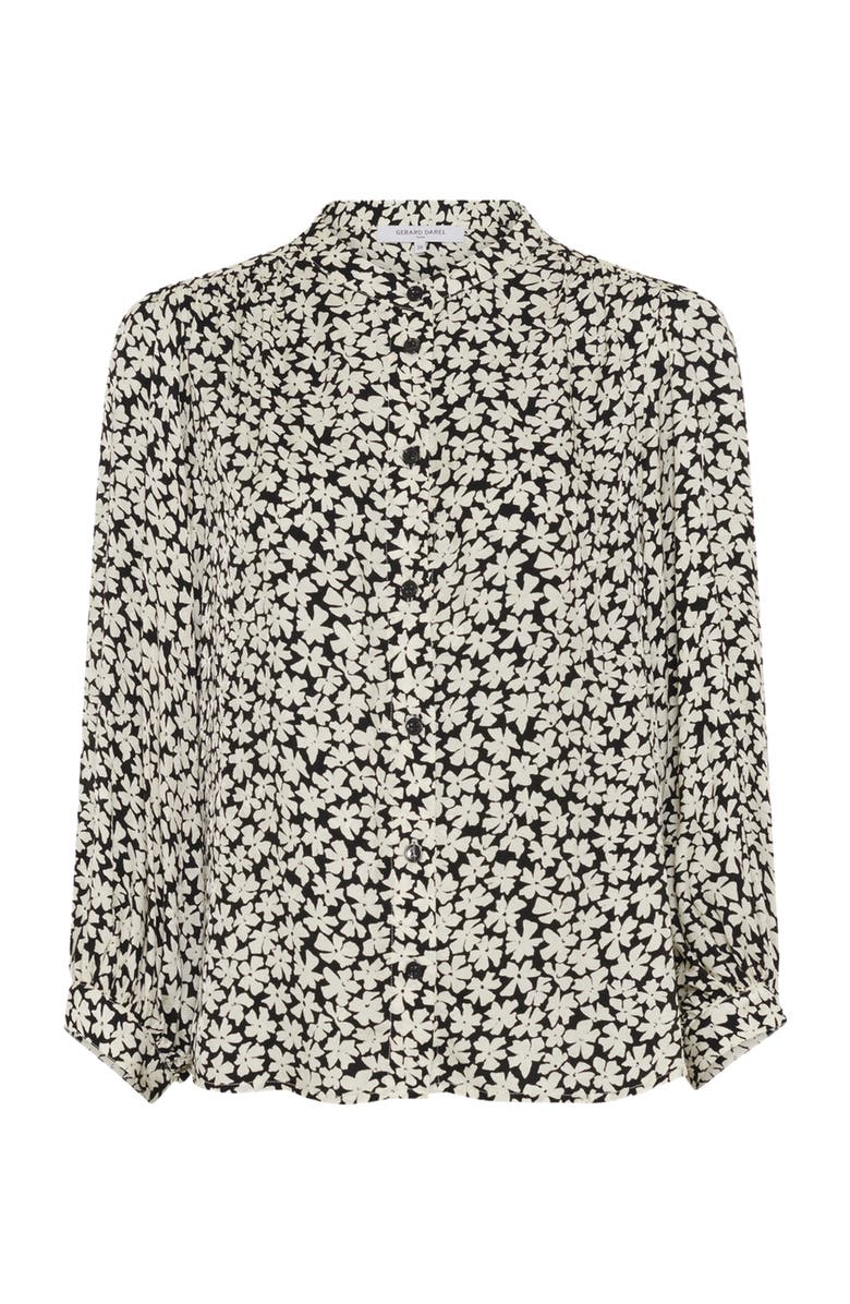 GERARD DAREL Céonie Floral Print Shirt, Alternate, color, Black