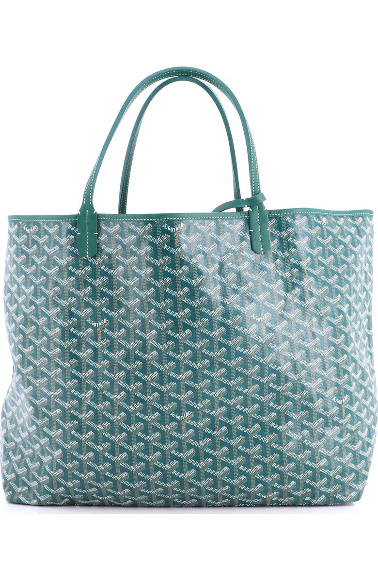 Pre-Owned Goyard Saint Louis Tote Coated Canvas GM, Main, color, Green
