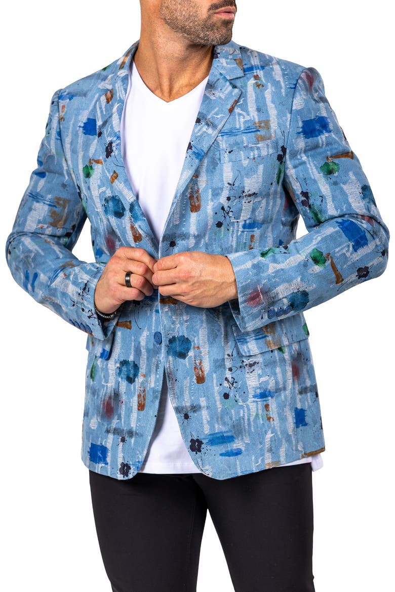 Socrates Unconstructed Martyr012 Sport Coat, Alternate, color, BLUE
