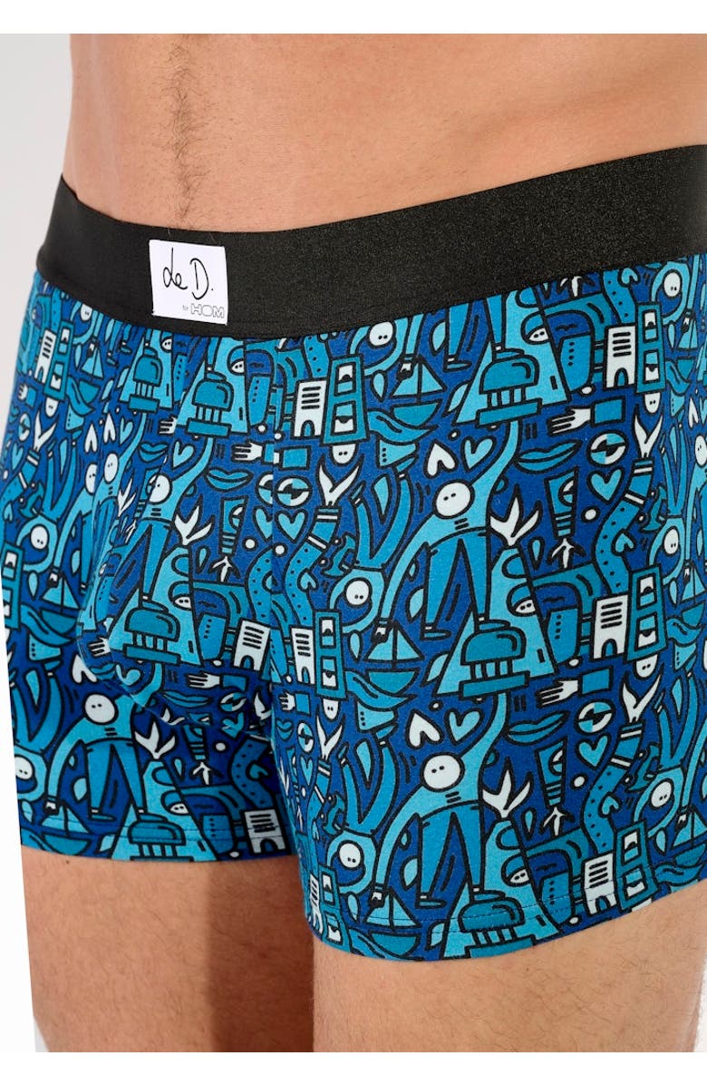 HOM Voyages Boxer Briefs, Alternate, color, Blue Print