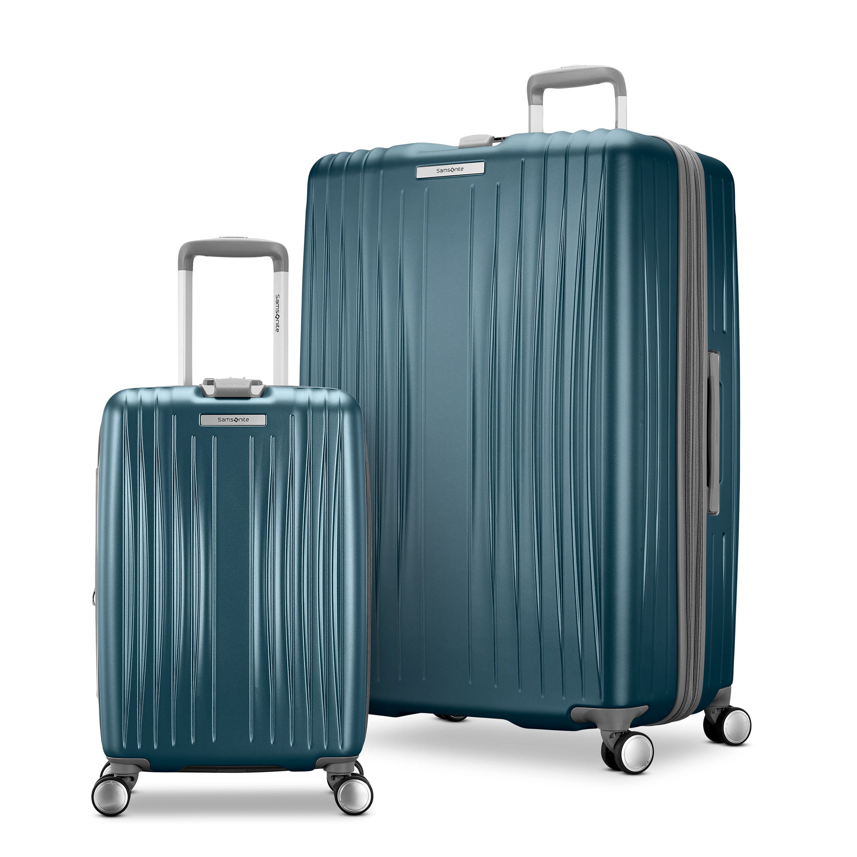 Samsonite Opto 3 Hardside 2 Piece Set (CO/LG) Spinner Luggage, Main, color, Blue-Green