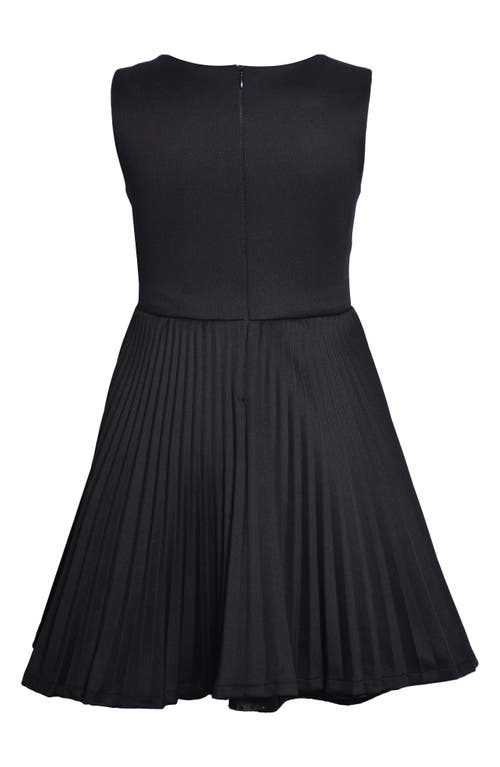 Iris & Ivy Kids' Pleated Scuba Party Dress In Blue