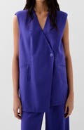 Scalpers Linen Plain Vest
