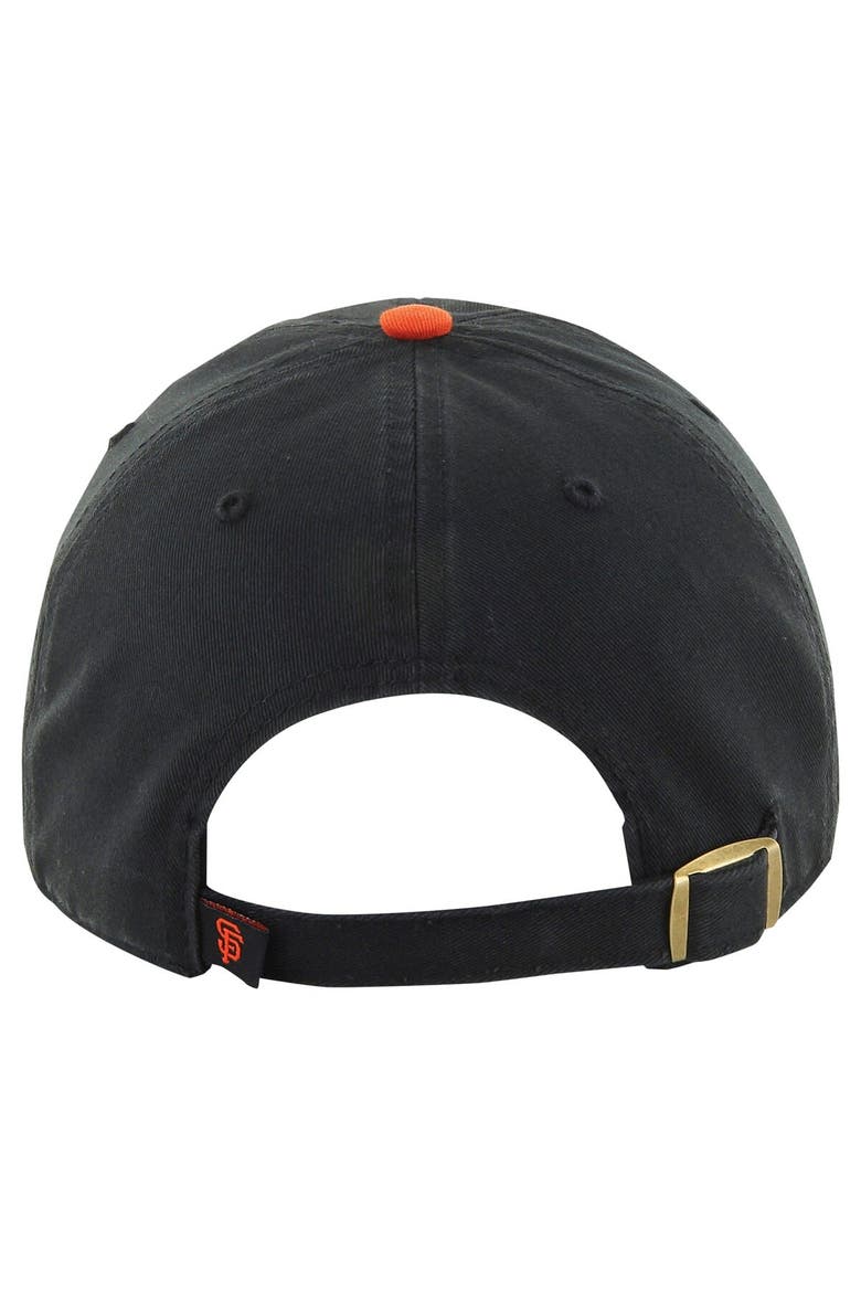 Men's '47 Black/Orange San Francisco Giants Clean Up Adjustable Hat, Alternate, color, Black