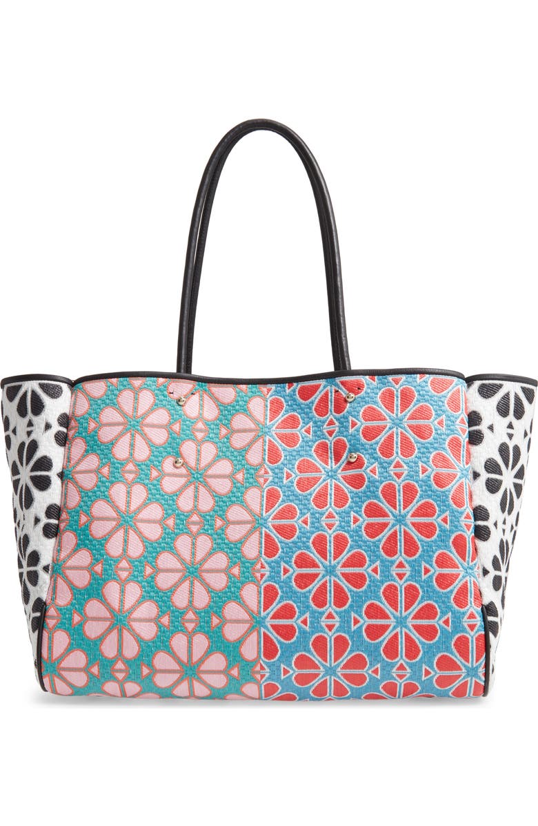 Kate Spade New York large everything spade floral tote, Main, color,