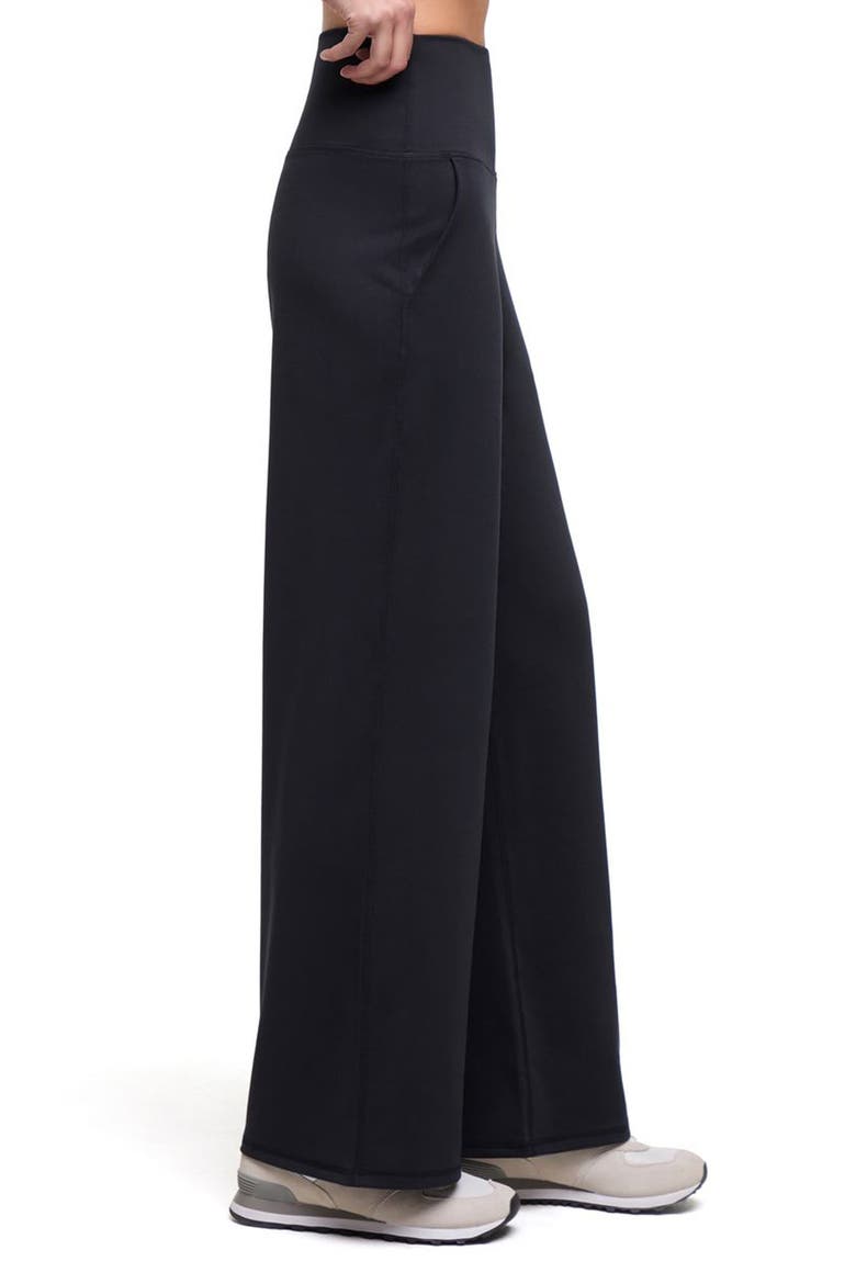 Gabbi Flare Sweatpants, Alternate, color, BLACK