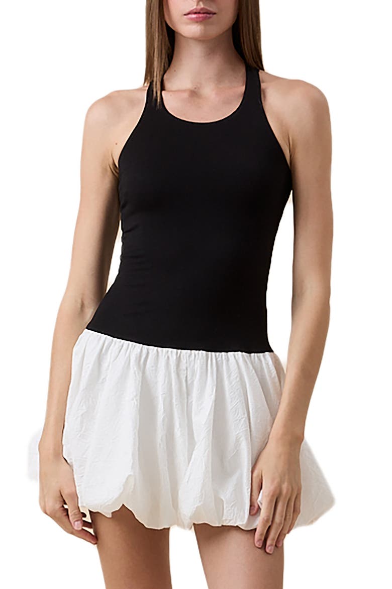 Racerback Tank Minidress, Main, color, WHITE