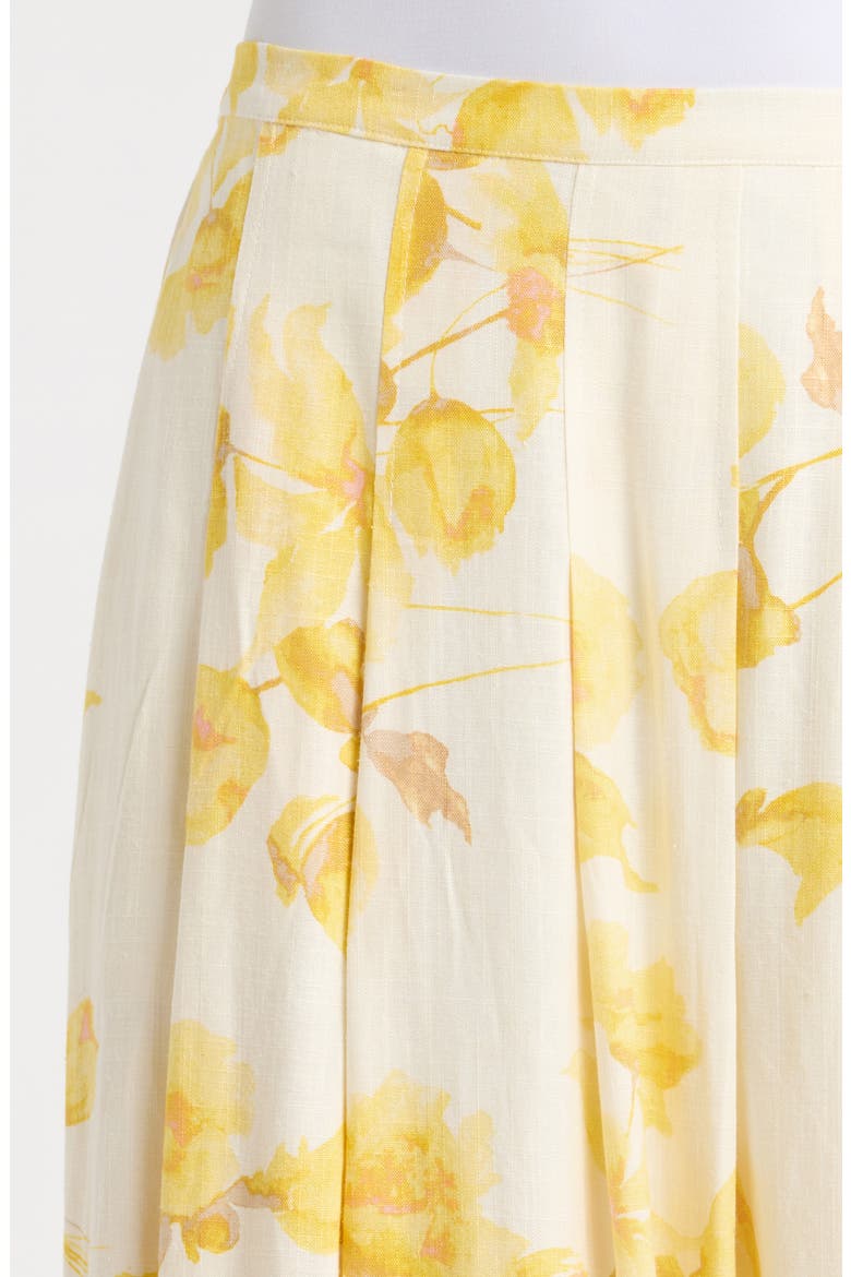 Floral Maxi Skirt, Alternate, color, NEW IVORY