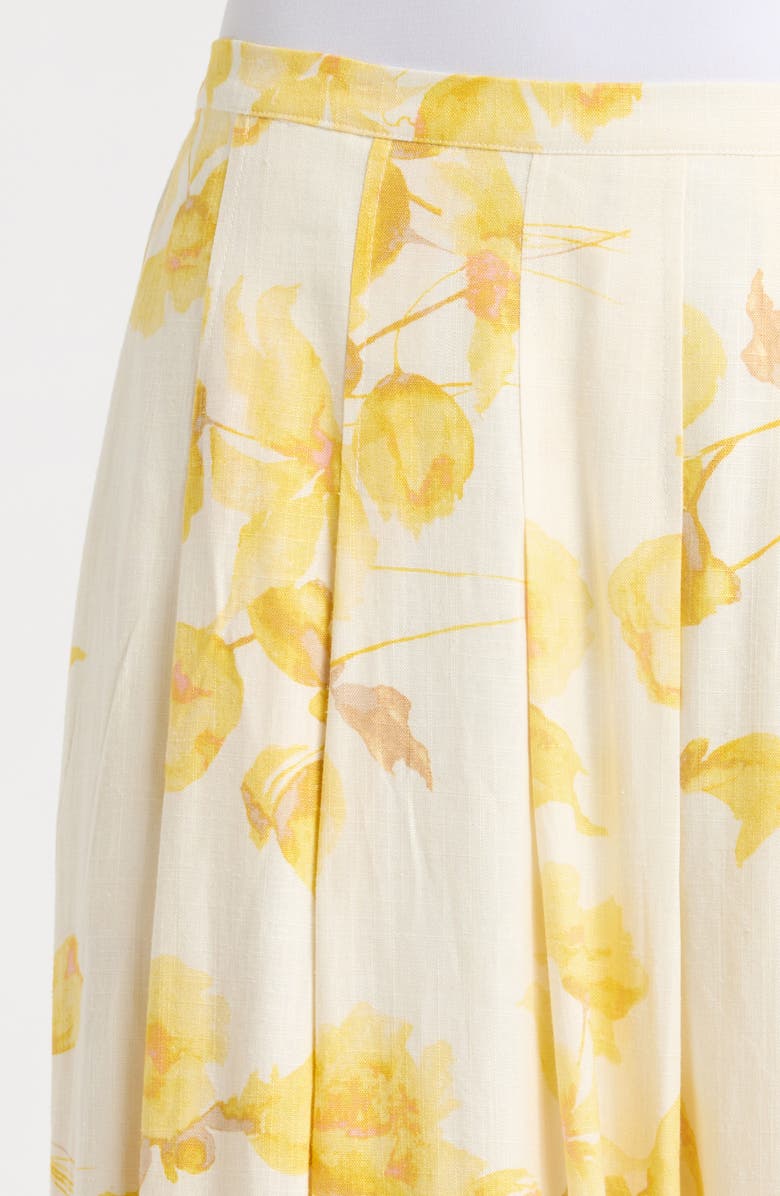 Vince Camuto Floral Maxi Skirt, Alternate, color, New Ivory