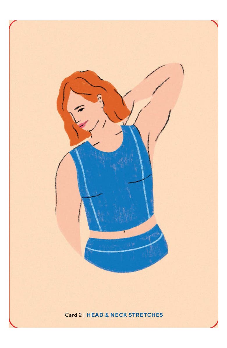 Chronicle Books The Stretch & Breathe Deck, Alternate, color, Multi Beige