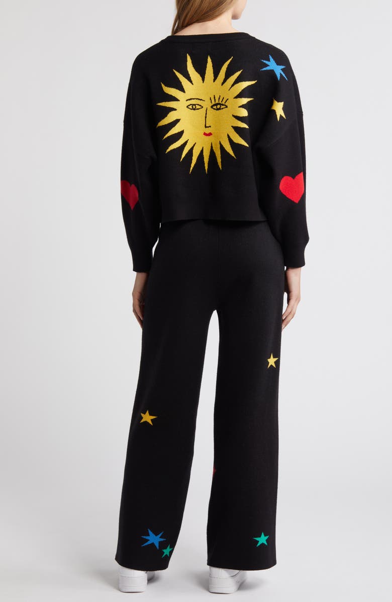 Dressed in Lala Celestial Knit Long Sleeve Sweater & Pants Set, Alternate, color,