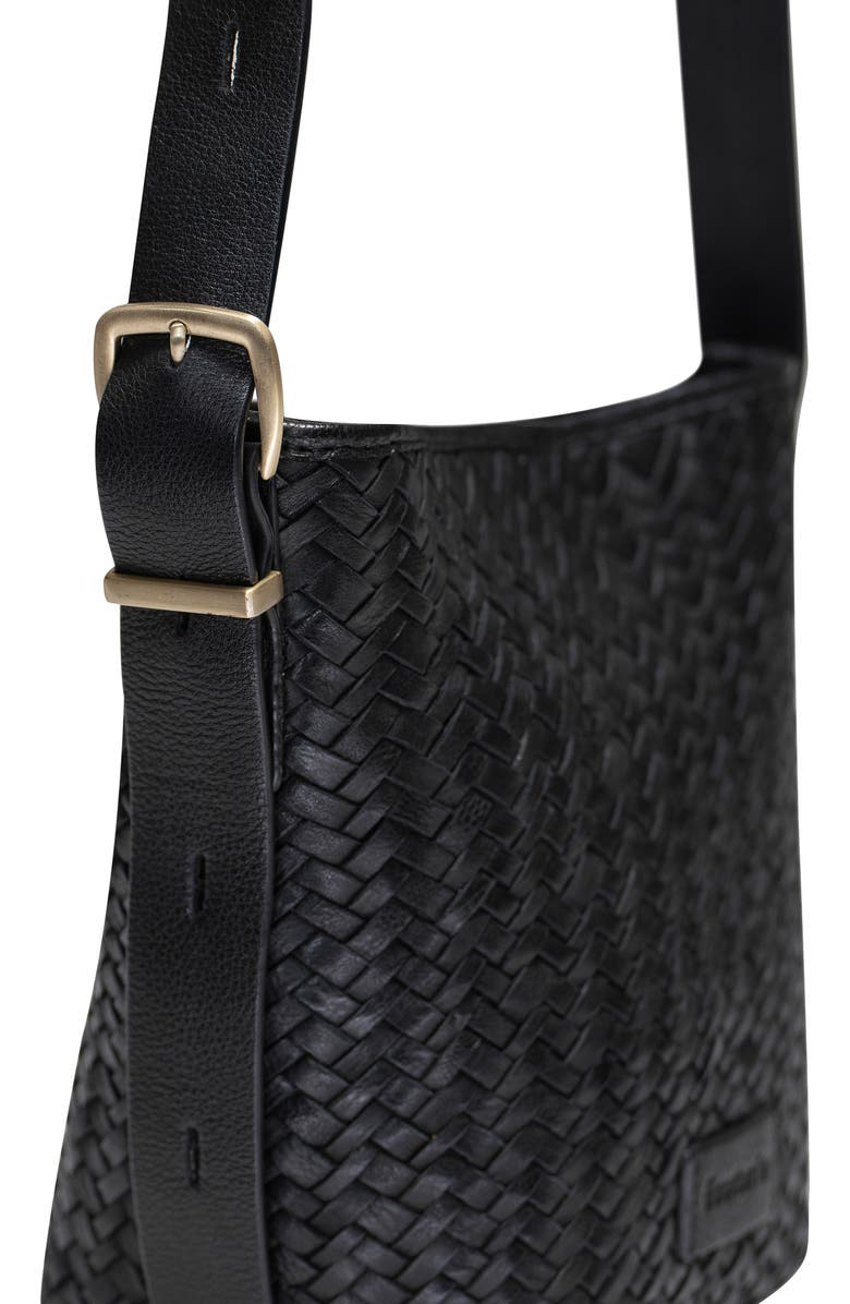 Écotorie Waco Leather Bucket Bag, Alternate, color, Black