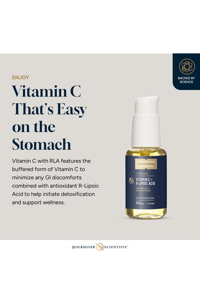 Quicksilver Scientific Liposomal Vitamin C and R Lipoic Acid Liquid Supplement, Alternate, color, NO COLOR