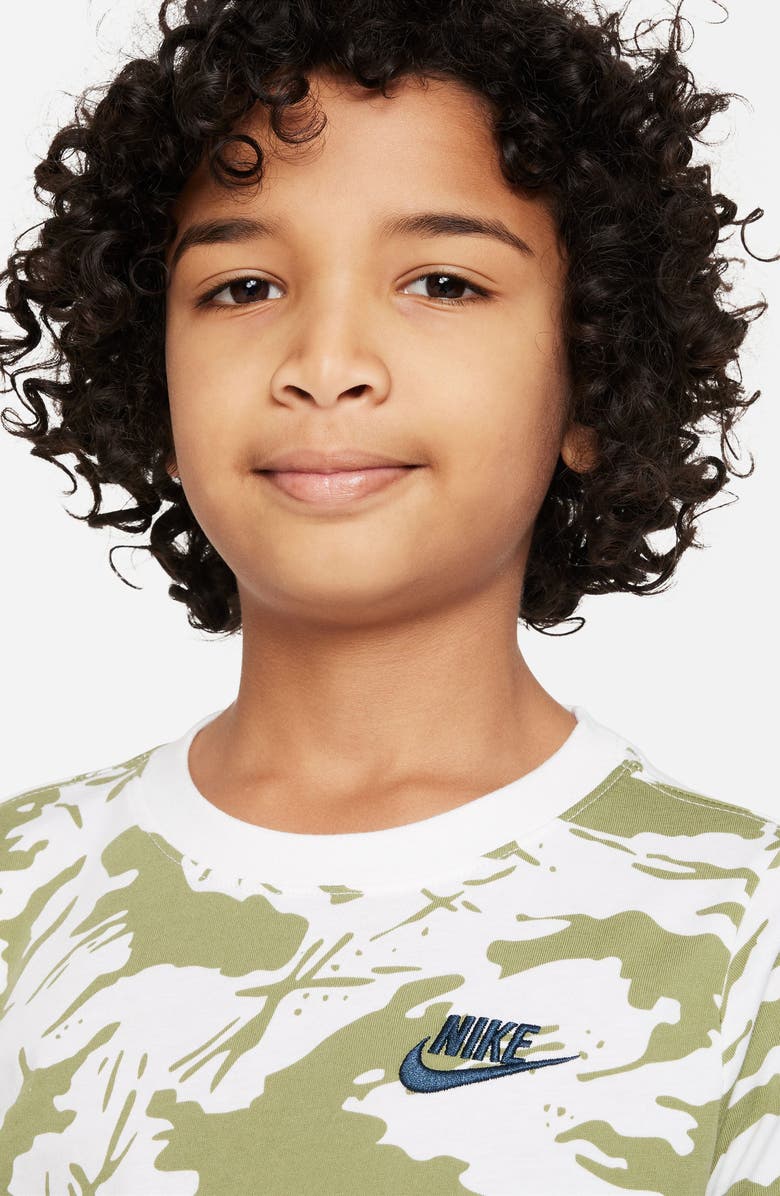 Nike Kids' Sportswear Camo Long Sleeve T-Shirt, Alternate, color, 