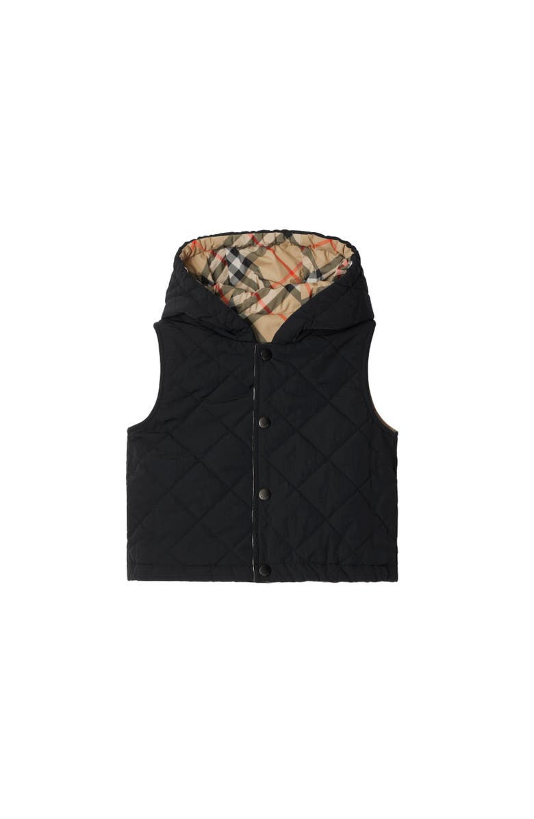 Burberry Reversible Check Gilet, Alternate, color, 