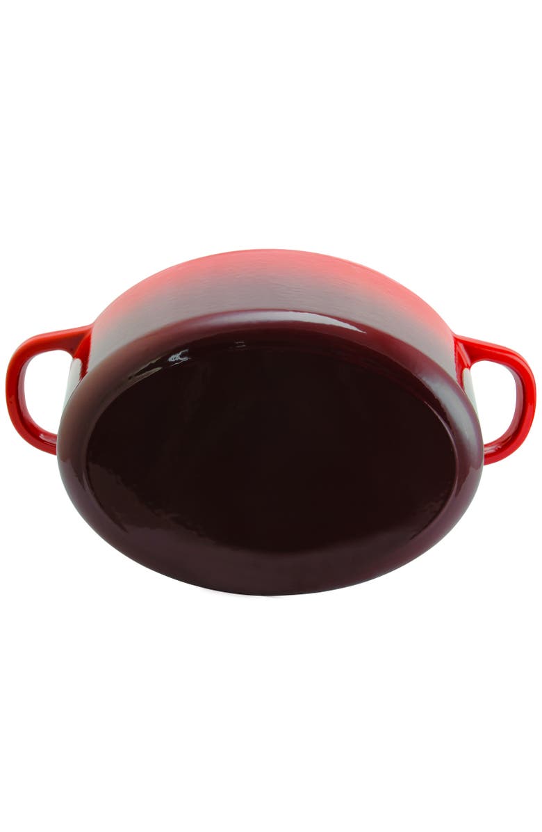 Crock-pot 7 Quart Oval Enameled Cast Iron Dutch Oven, Alternate, color, Red