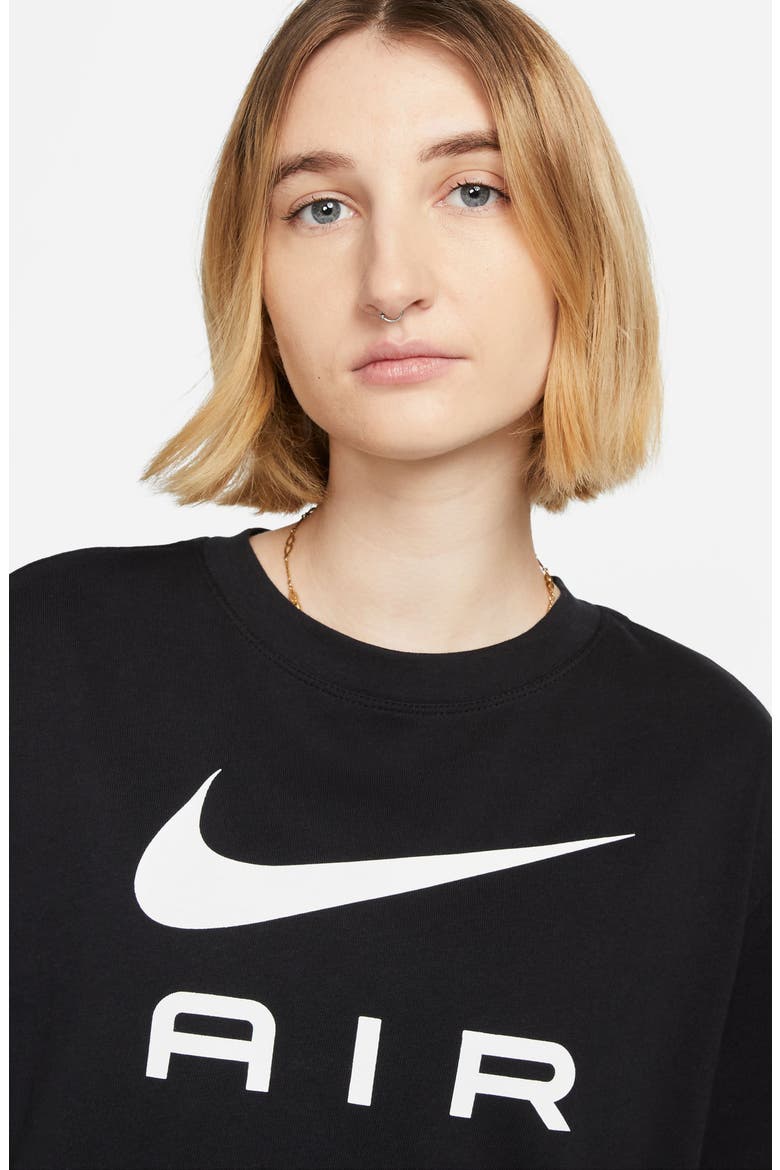 Oversize Air Graphic T-Shirt, Alternate, color, BLACK