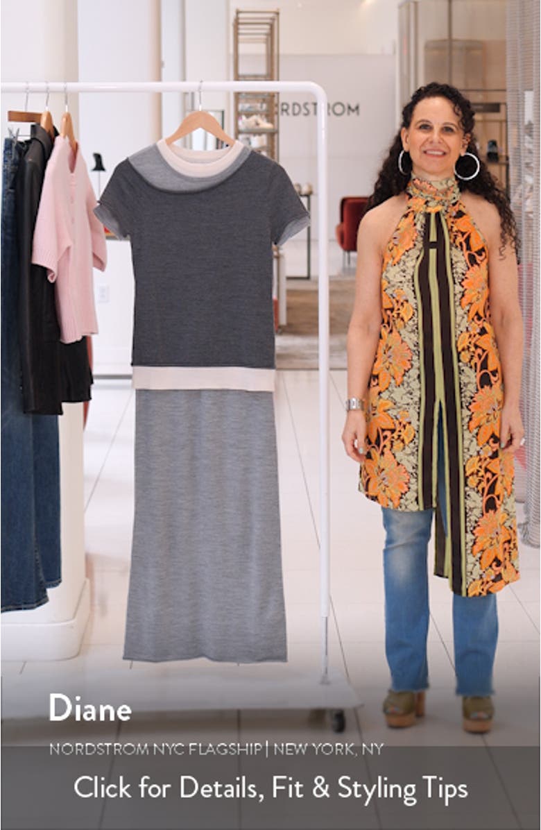 Lyric Layered Wool Blend Maxi Dress, sales video thumbnail