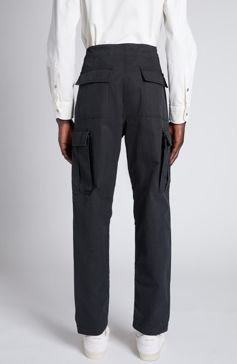 TOM FORD Enzyme Twill Cargo Pants, Alternate, color, Lb999 Black