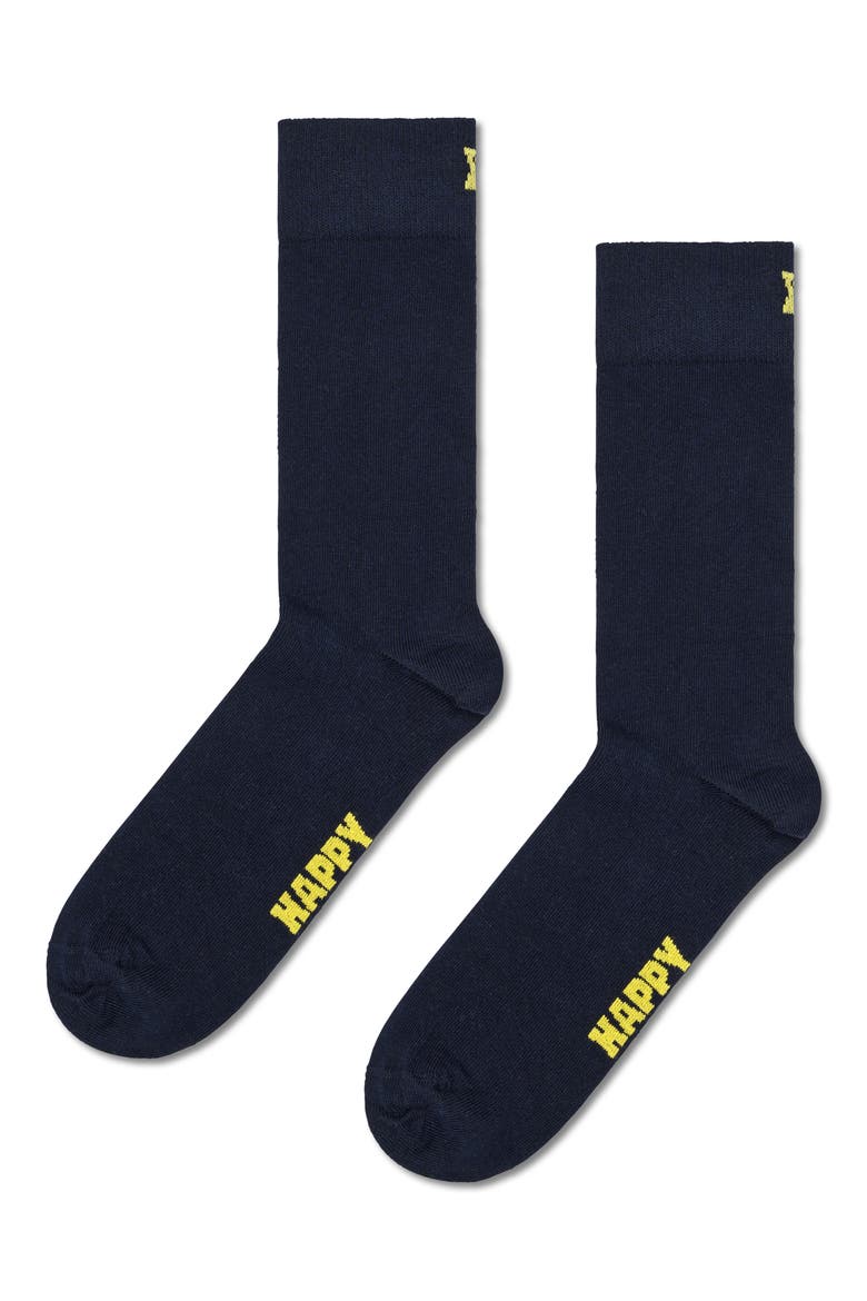 Assorted 5-Pack Solid Crew Socks, Alternate, color, WHITE