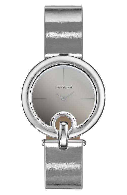 Tory Burch Pierced Watch In Silver