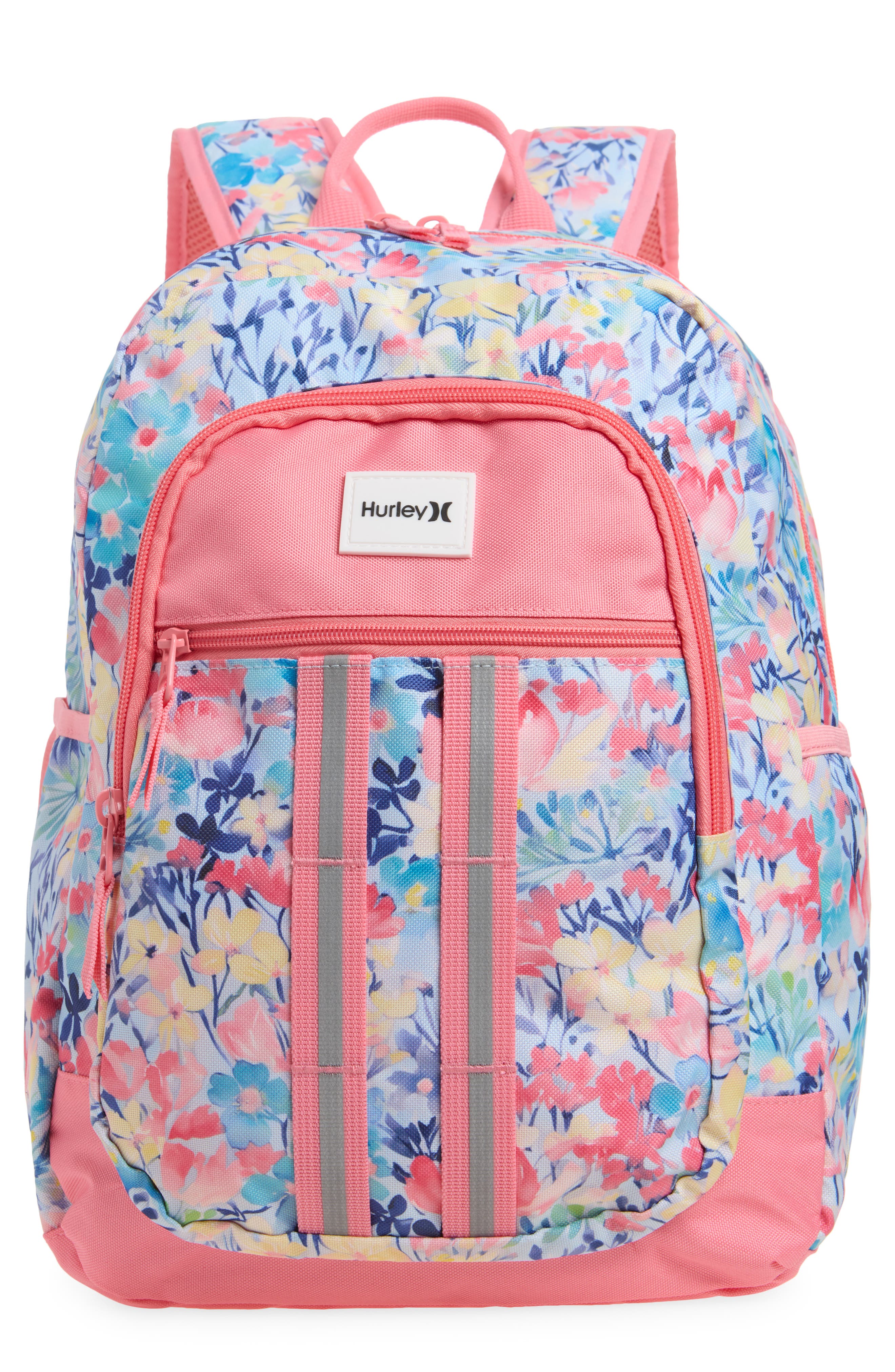 Kids' Recess Canvas Backpack, Main, color, SUNSET CORAL